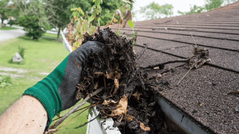 All state gutters NJ installer cleaning gutter